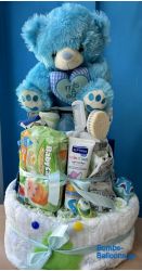 Τούρτα με πάνες μεγάλη τριώροφη