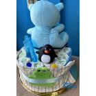 Τούρτα με πάνες μονώροφη αγόρι