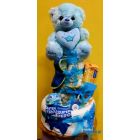 Τούρτα με πάνες τριώροφη αγόρι