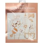 Σετ φωτογραφικού θαλάμου baby shower ροζ χρυσό