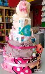 Τουρτα τριώροφη κορίτσι