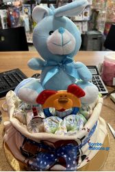 Τούρτα με πάνες μονώροφη αγόρι