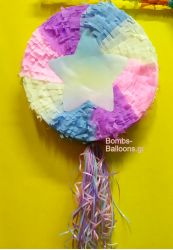 Πινιάτα Αστέρι - Ουράνιο Τόξο παστέλ