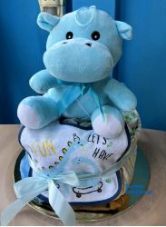 Τούρτα με πάνες μονώροφη αγόρι