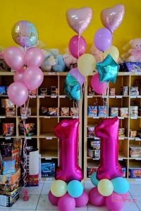 Κατασκευές μπαλονιών με νούμερο και παστέλ μπαλόνια