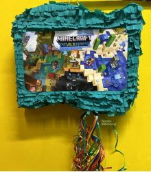 Πινιάτα Minecraft σημαία