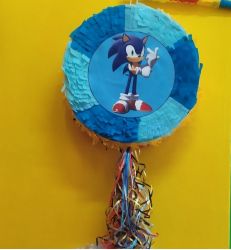 Πινιάτα Sonic μπλε με γαλάζιο