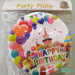 Πιατάκια Happy Birthday τούρτα