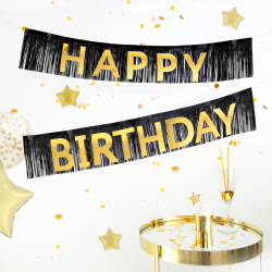Γιρλάντα Happy Birthday με κρόσια