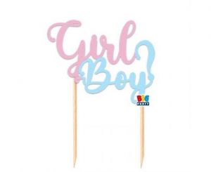 Topper τούρτας Girl Boy