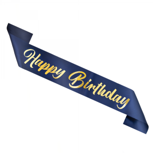 Μπλε κορδέλα Happy Birthday