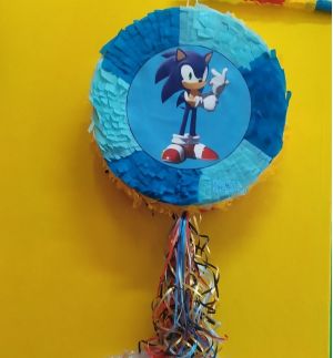 Πινιάτα Sonic μπλε με γαλάζιο