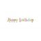 Hαppy Birthday banner πολύχρωμο γκλίτερ